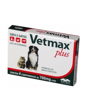 VETMAX PLUS 4 COMPRIMIDOS