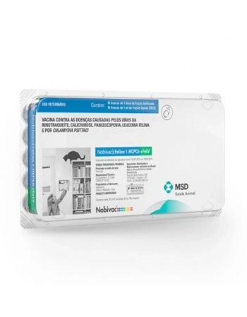 VACINA NOBIVAC FELINE 1-HCPCH + FELV (V5) - MSD