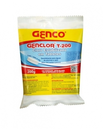 GENCLOR CLORO EST. TABLETES T-200