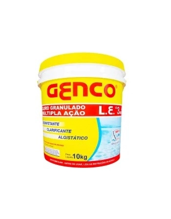 GENCO L. E.CLORO GRANULADO BALDE 10KG MULTIPLA AÇAO