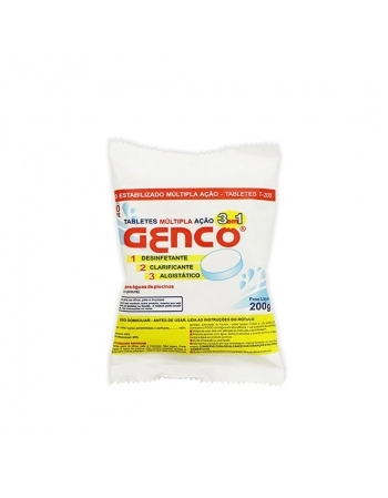 GENCO TABLETE MULTIPLA AÇAO "3 EM 1" T-200