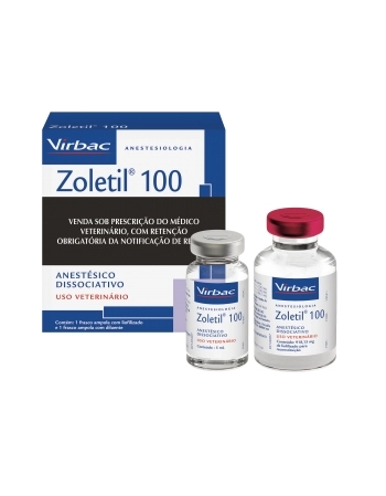 ZOLETIL 100 ANESTÉSICO DISSOCIATIVO - VIRBAC