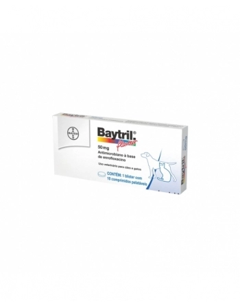 BAYTRIL FLAVOUR - 50 MG 1BLX10CPR