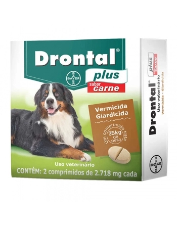 DRONTAL PLUS SABOR CARNE 35KG - 2CPR