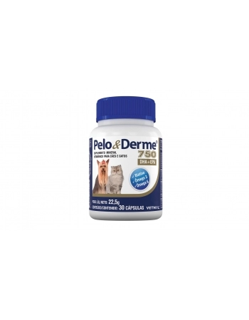 PELO E DERME 750MG DHA+EPA 30 CAPSULAS