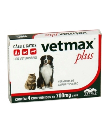 VETMAX PLUS 4 COMPRIMIDOS