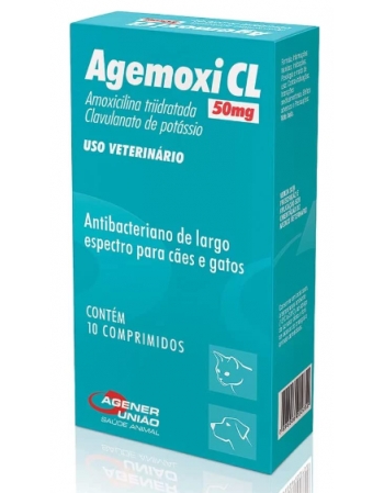 AGEMOXI CL 50MG X 10 CPO REV