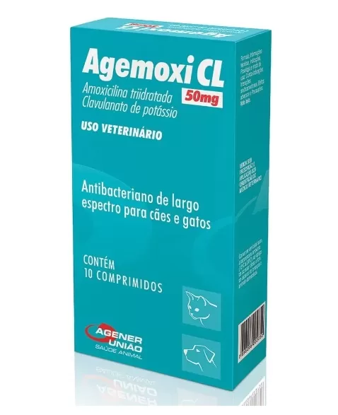 AGEMOXI CL 50MG X 10 CPO REV