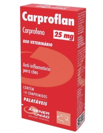 CARPROFLAN 25 MG - CAIXA C/ 14 COMPRIMIDOS