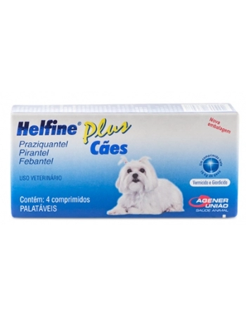 HELFINE PLUS CAES - CAIXA C/4 COMPRIMIDOS