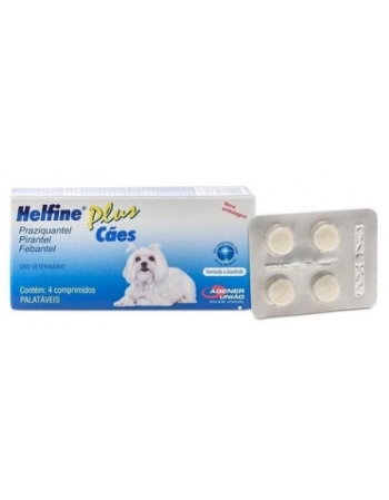HELFINE PLUS CAES - CAIXA C/4 COMPRIMIDOS