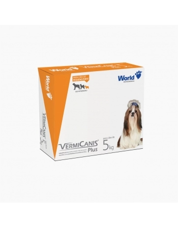 VERMICANIS PLUS 400MG ATÉ 5KG CARTUCHO C/04 COMP VERMIFUGO