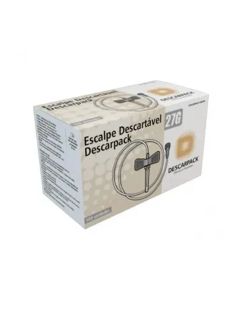 ESCALPE DESCARTÁVEL 27G CINZA