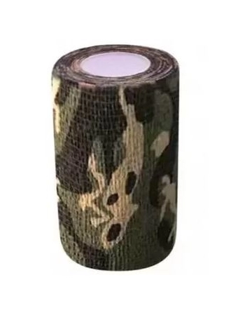 BANDAGEM FLEXÍVEL LATEX HOPPNER - 10CM - CAMUFLADA (PRETA, VERDE E BEGE)