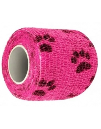 BANDAGEM LATEX 5CM C/ PATAS - ROSA