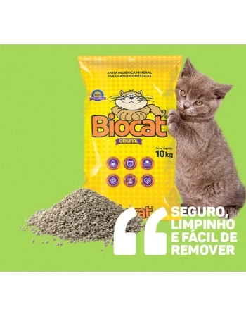 AREIA HIGIÊNICA - BIOCAT ORINAL 10 KG
