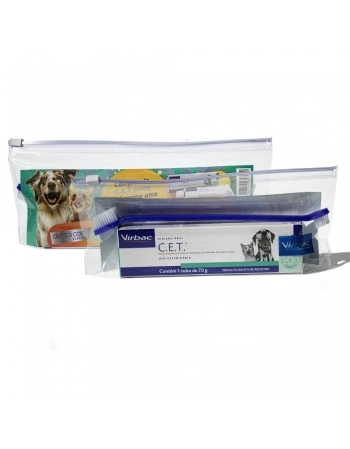 KIT SAUDE ORAL - PASTA ENZIMÁTICA C.E.T. E ESCOVA - VIRBAC