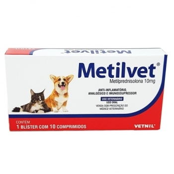 METILVET 10MG 10 COMP