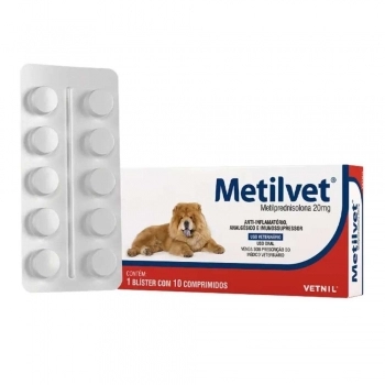 METILVET 20MG 10 COMP