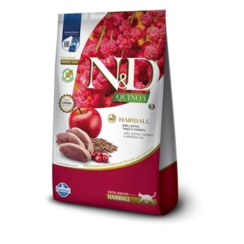 ND QUINOA FEL ADT HAIRBALL PATO 0,4KG