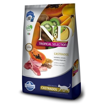 ND TROPICAL FELINA ADULTO CASTRADOS CORDEIRO 1,5KG - FARMINA