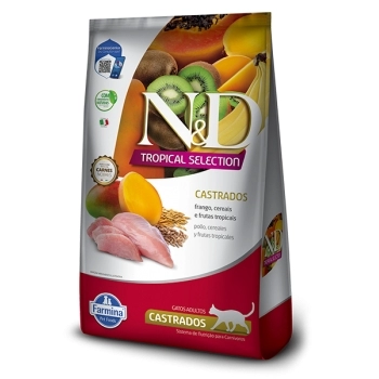 ND TROPICAL FELINA ADULTO CASTRADOS FRANGO 7KG - FARMINA