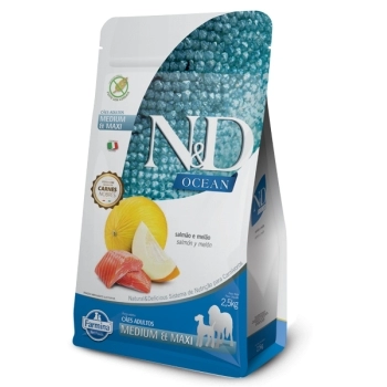ND OCEAN CANINA ADULTO MEDIUM/MAXI SALMAO 10,1KG