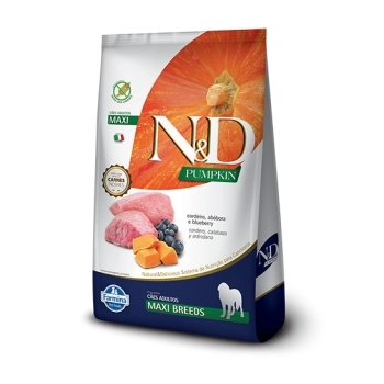 ND PUMPKIN CANINA ADULTO MAXI CORDEIRO 10,1KG