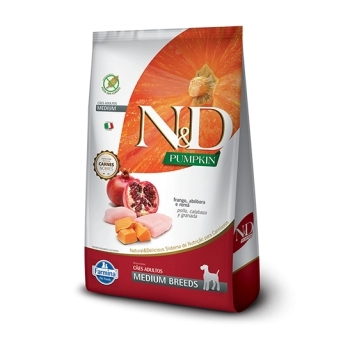 ND PUMPKIN CANINA ADULTO MEDIUM FRANGO 10,1KG