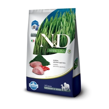 ND SPIRULINA CANINA ADULTO MEDIUM/MAXI CORDEIRO 10,1KG