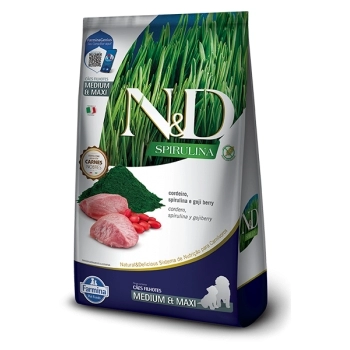 ND SPIRULINA CANINA PUPPY MEDIUM/MAXI CORDEIRO 10,1KG
