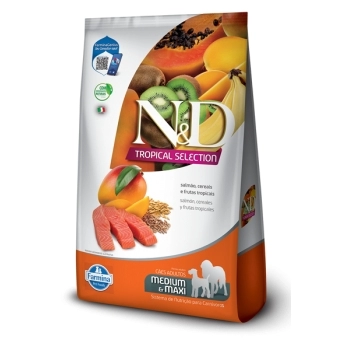 ND TROPICAL CANINA ADULTO MEDIUM/MAXI SALMAO 10+2KG