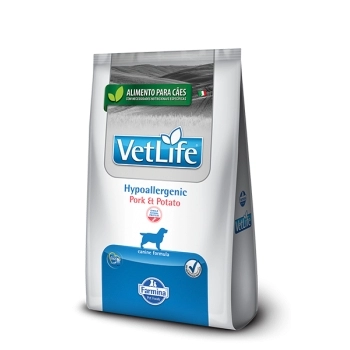 VETLIFE NATURAL CANINA ADULTO HYPOALLERGENIC PORK POTATO 10,1KG
