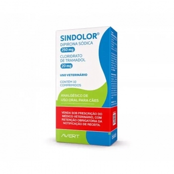 SINDOLOR 250 MG/20MG COM X 10
