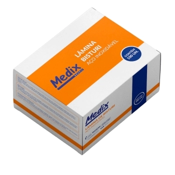 LAMINA DE BISTURI N 11 C/100 UN INOXIDÁVEL