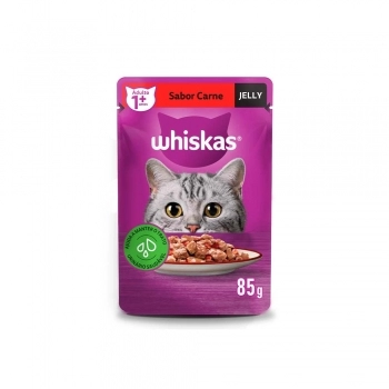 WHISKAS SACHE ADULTO CARNE JELLY 85G