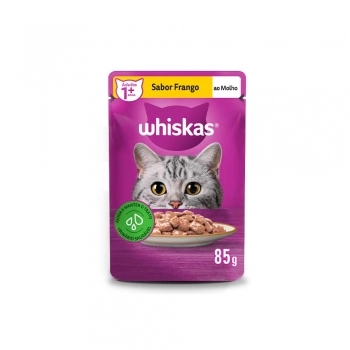 WHISKAS SACHE ADULTO FRANGO AO MOLHO 85G