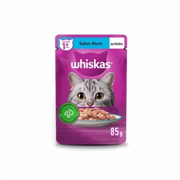 WHISKAS SACHE ADULTO ATUM AO MOLHO 85G