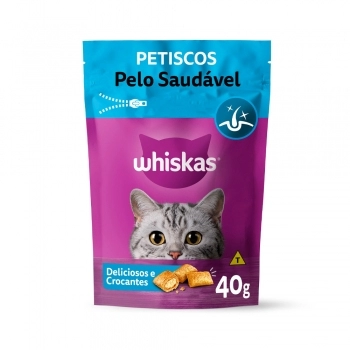 WHISKAS TEMPTATIONS PELO SAUDAVEL 40G