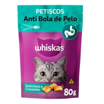 WHISKAS TEMPTATIONS ANTI BOLA DE PELO 80G