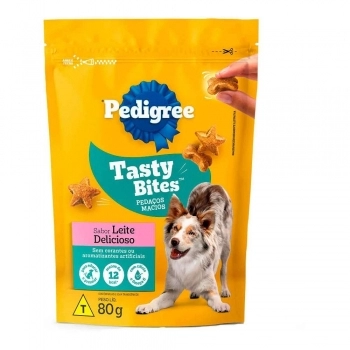 PEDIGREE TASTY BITES LEITE 80G