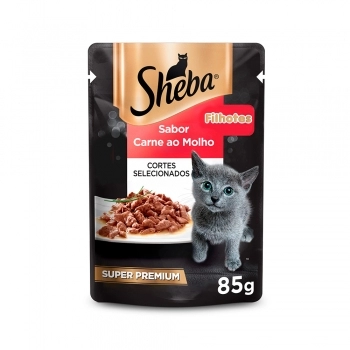 SHEBA SACHE FILHOTES CARNE AO MOLHO 85G