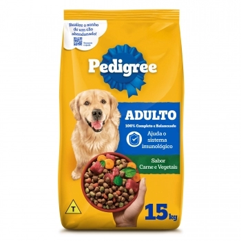 PEDIGREE DRY ADULTO CARNE & VEGETAIS RAÇAS GRANDES 15KG