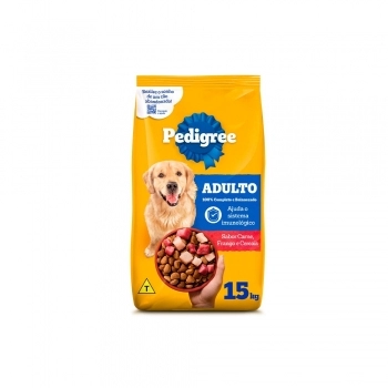 PEDIGREE DRY ADULTO CARNE & FRANGO RAÇAS GRANDES 15KG