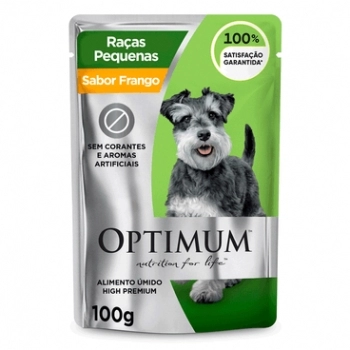 OPTIMUM DOG SACHE ADULTO RAÇAS PEQUENAS & MINI FRANGO 100G
