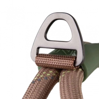 PEITORAL SOFT PULL CORDA E FITA CARAMELO M - BORRACHA VERDE MILITAR