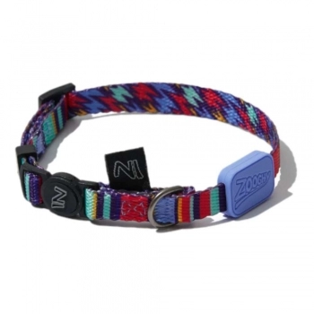 COLEIRA CAT RAIOS E LISTRAS - BORRACHA VIOLETA