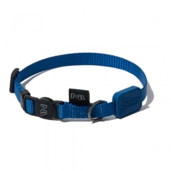 COLEIRA DOG AZUL MARINHO - BORRACHA AZUL MARINHO P