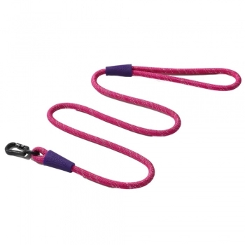 GUIA DE CORDA FUSCIA GLITTER - BORRACHA ROXA