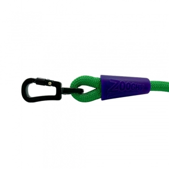 GUIA DE CORDA VERDE - BORRACHA ROXA